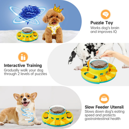 Potaroma Dog Puzzle Toy 2 Levels, Slow Feeder