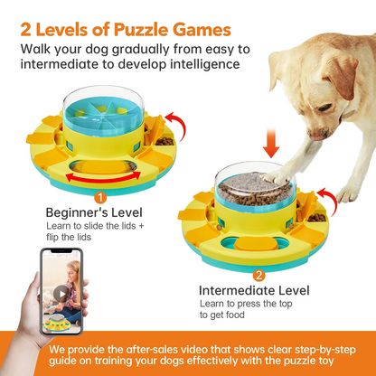 Potaroma Dog Puzzle Toy 2 Levels, Slow Feeder